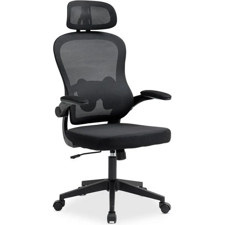 IDIMEX Drehstuhl JOBURG, Ergonomischer Netzrücken mit Lendenstütze – schwarz – Bild 4