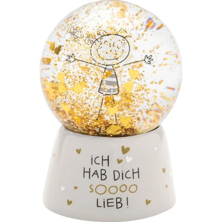 Traumkugel Glitzerkugel Schneekugel Geschenk Sheepworld HDSL 74493 – Bild 4