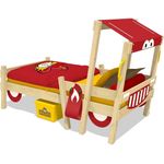 Wickey 'Crazy Sparky Fun' Einzelbett 90x200 cm rot