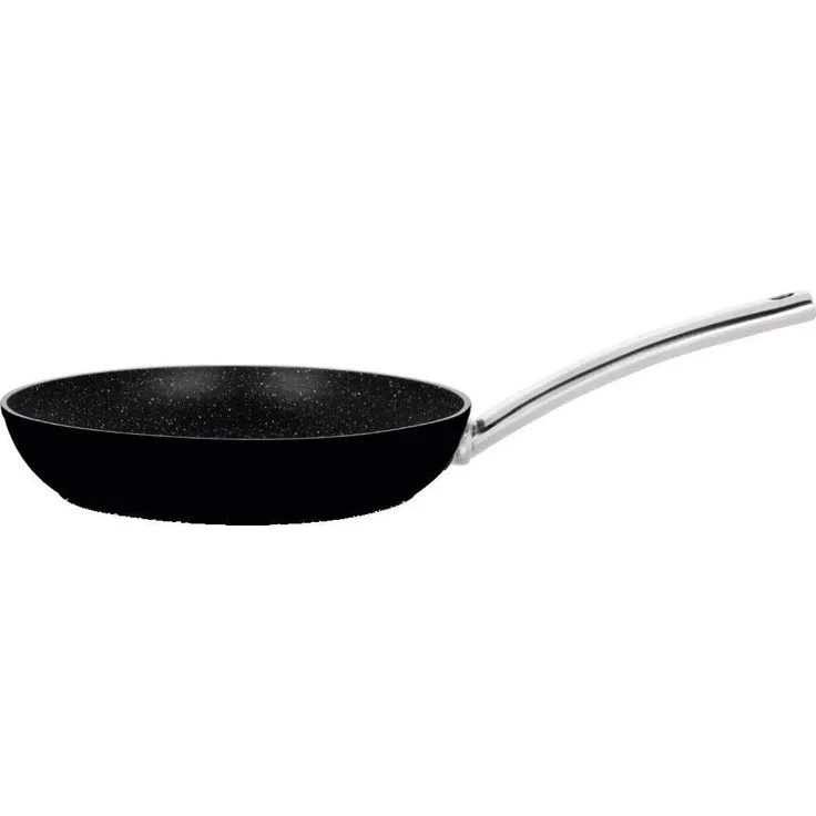 Orbegozo MC03169926 SARTEN geschmiedetes Aluminium, 20 cm. Beschichtung Stein antihaftbeschichtet SFB 9020 Edelstahlgriff, Schwarz