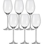 Leonardo Cheers Weißweinglas 6er Set, Weinglas, Weißwein Glas, Wein, Wasserglas, 400 ml, 81431