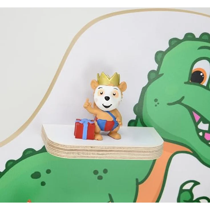 stadtecken Kinder Regal für Musikbox I Geeignet für die Toniebox und ca. 50 Tonies I Perfekte Aufbewahrung für Kinderzimmer I zum Aufstellen oder Aufhängen (T-Rex, Mittel) – Bild 6