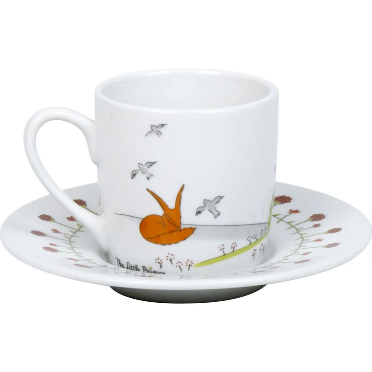 KÖNITZ 1150541599 2er Geschenkset Espressotassen 85 ml - Der kleine Prinz Freundschaft / The Little Prince – Bild 3