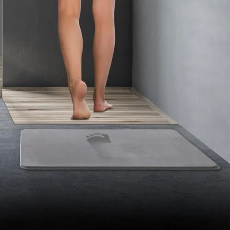 5five - kieselgur-Teppich 39x60 cm grau – Bild 2