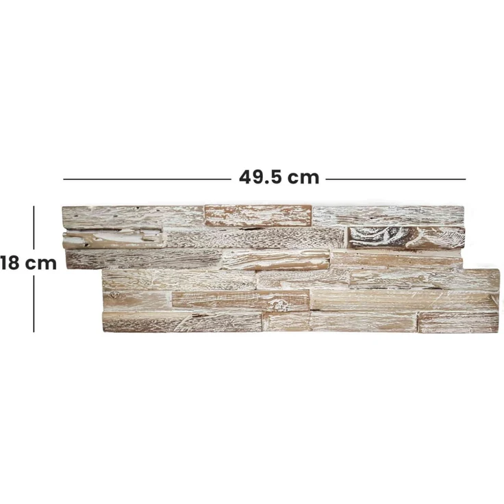 Holz Wandverkleidung White Washed Coral – Bild 5