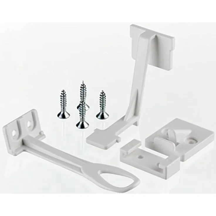 reer Schrank-und Schubladensicherung mit Montagehilfe, weiß, 3 Stück