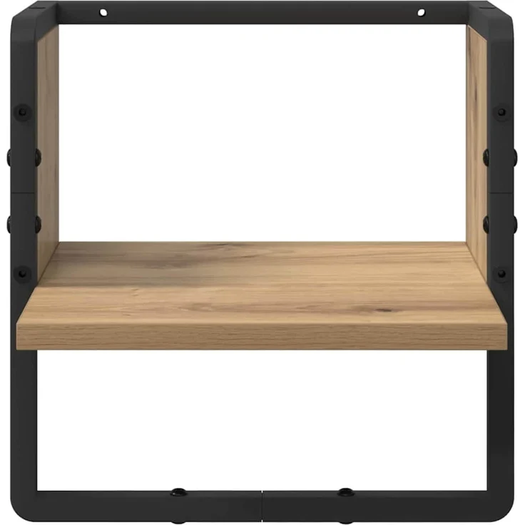 vidaXL Wandregal Kunsthandwerk Eiche 30 x 25 x 30 cm Holzwerkstoff 893636 – Bild 4