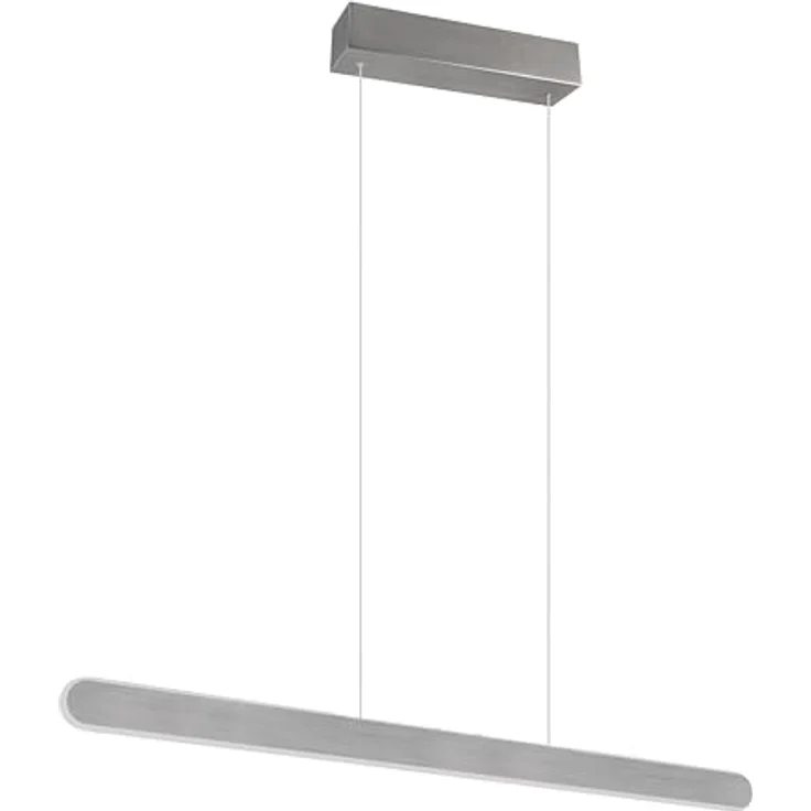 Trio Helios LED Pendelleuchte, 28W, gebürstetes Aluminium, dimmbar, CCT einstellbare Lichtfarbe, Touch-Bedienung, 3300 lm – Bild 1