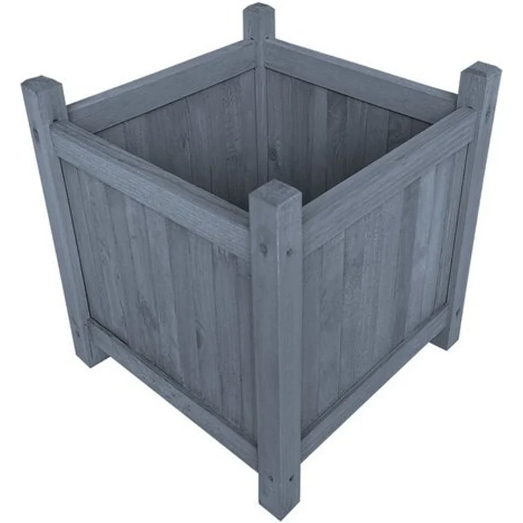 HTI-Living Blumenkasten Blumenkasten 36 x 36 cm Grau Heidi (Stück, 1 St, 1x Pflanzkübel), Pflanztrog Blumenkübel Pflanzkasten – Bild 3