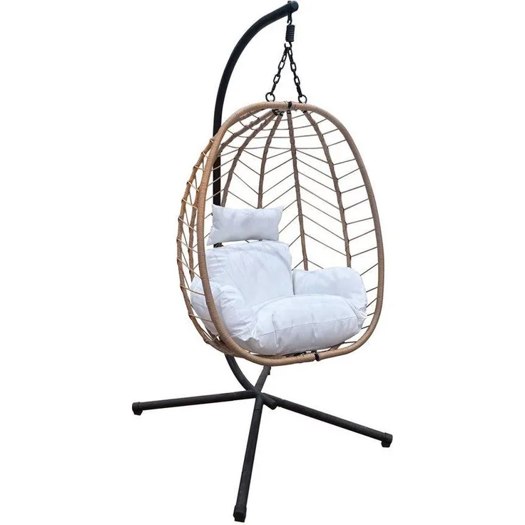 SVITA Hängesessel Hängesessel SHELLY, Outdoor, Mit Gestell, mit Polstern