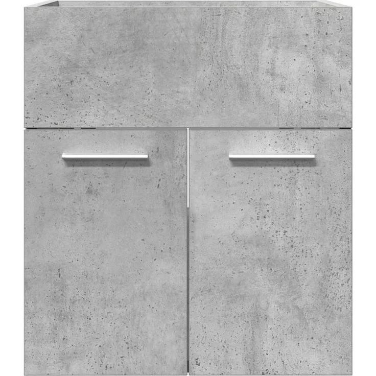 Waschbeckenschrank, Badschrank Betongrau 41x38,5x46 cm Holzwerkstoff de7414 – Bild 4