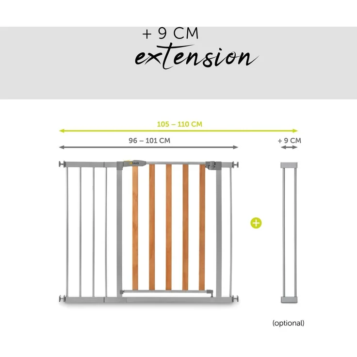Hauck Türschutzgitter Wood Lock 2 von 75-80 cm + 21cm Verlängerung – Bild 13
