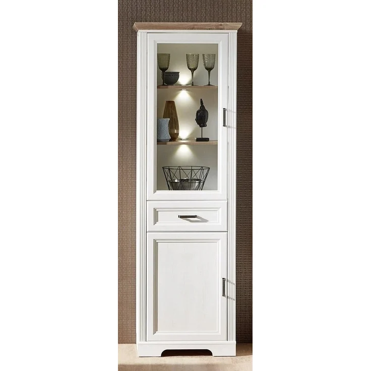 Innostyle 'JASMIN' Vitrine mit Beleuchtung, 1-türig, 66 x 204 x 42 cm – Bild 5