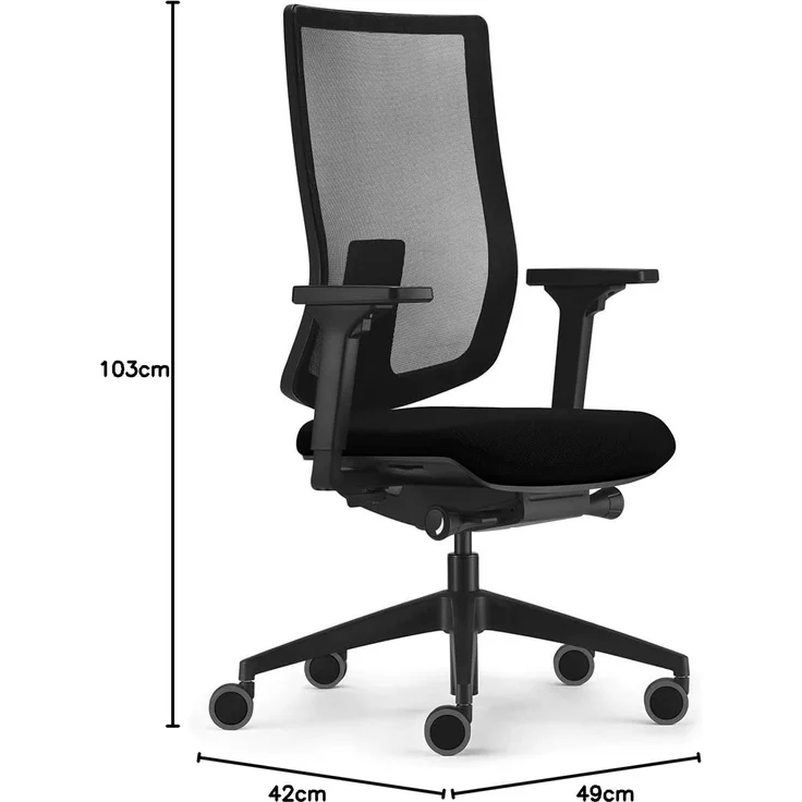 Sedus, se:do PRO Light 2, ergonomischer Bürostuhl, Netzmembran, schwarz, höhenverstellbar – Bild 3