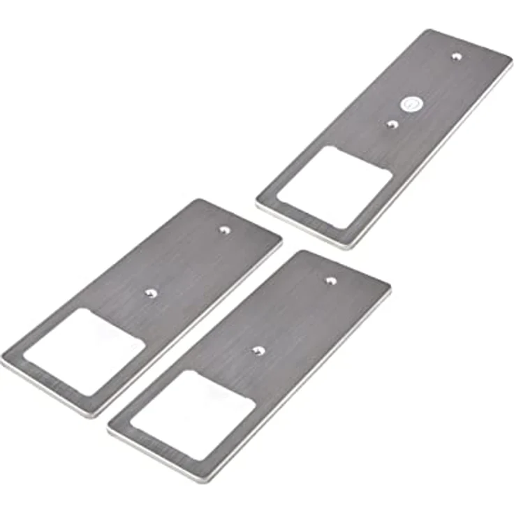 kalb LED Unterbauleuchte LED Unterbauleuchten Edelstahl gebürstet 5W- mit Touch-Dimmfunktion, 3er Set warmweiß, warmweiß – Bild 2