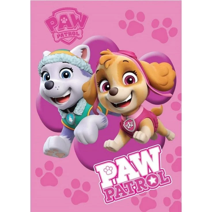 Wohndecke Paw Patrol Fleecedecke Schmusedecke Kuscheldecke rosa 100 x 140 cm, BrandMac – Bild 5