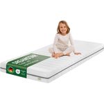 DREAMSTAR Ergo Kids Junior Kindermatratze und Jugendmatratze | Öko-TEX® | hautfreundlicher Bezug abnehmbar und waschbar bei 60 Grad | 140x200 cm
