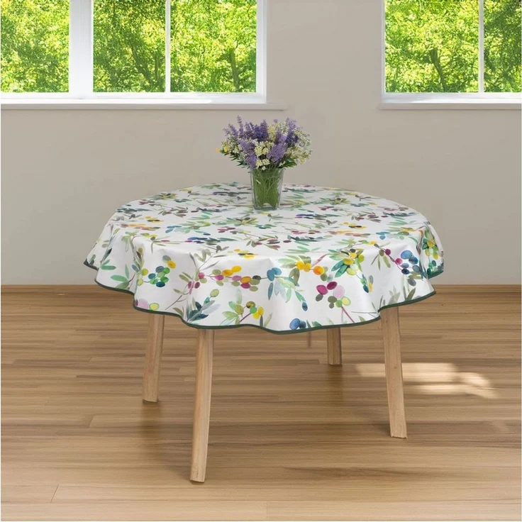laro Tischdecke rund 140 cm wachstuchtischdecke Tischdecke abwaschbar – Bild 3