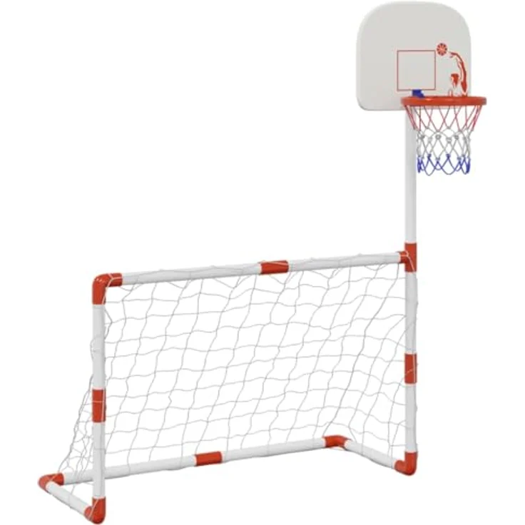 Fußball- und Basketball-Set für Kinder mit Bällen 98x50x70 cm 4016330 – Bild 9