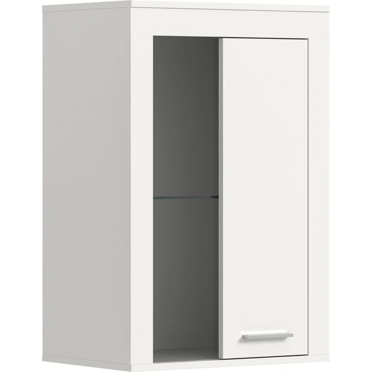 xonox. home Wohnen Jam X8BA9T40 Vitrine Glasvitrine Dekoschrank Glas-Kommode in weiß Melamin, ca. B/H/T: 600 x 86 x 35 cm – Bild 1