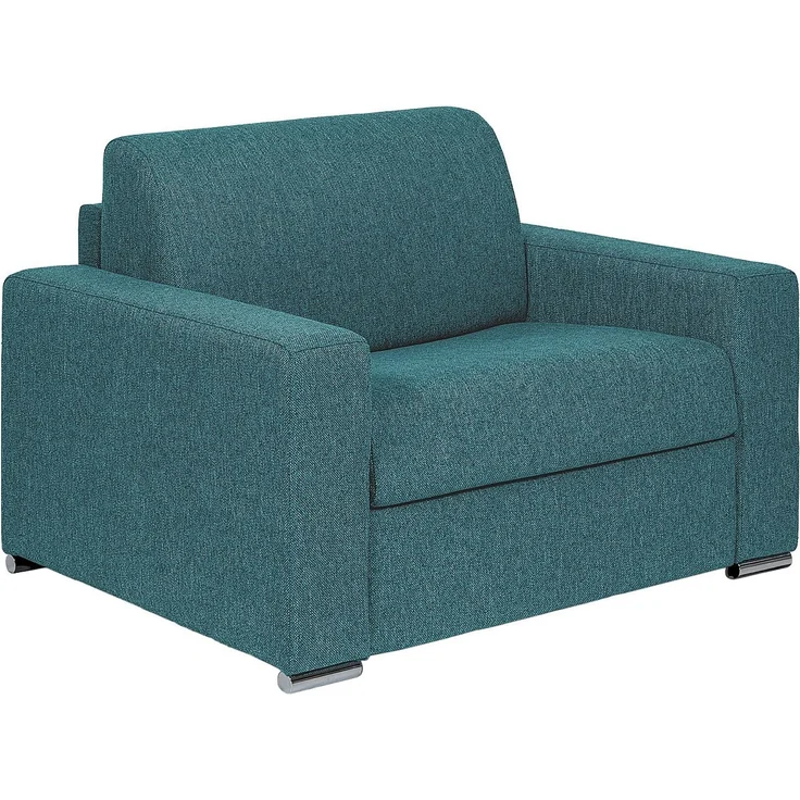 Vente-unique - CALITO - Schlafsessel - Metall - Stahl - Blau - 124 x 95 x 85 cm – Bild 4