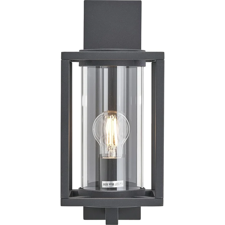 Lucande Außen-Wandleuchte Ferda, Metall, Schwarz IP44, 1 x 15 W LED – Bild 4