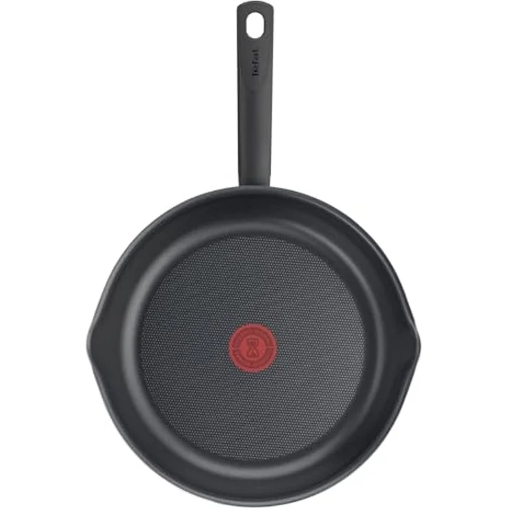 Tefal B56490 Day By Day On 3-Teiliges Pfannenset 20/24/28 Cm | Antihaftversiegeltes Kochgeschirr | Tiefe Form | Hochleistungsfähige Titanium Antihaftversiegelung | Temperaturindikator, Schwarz – Bild 2