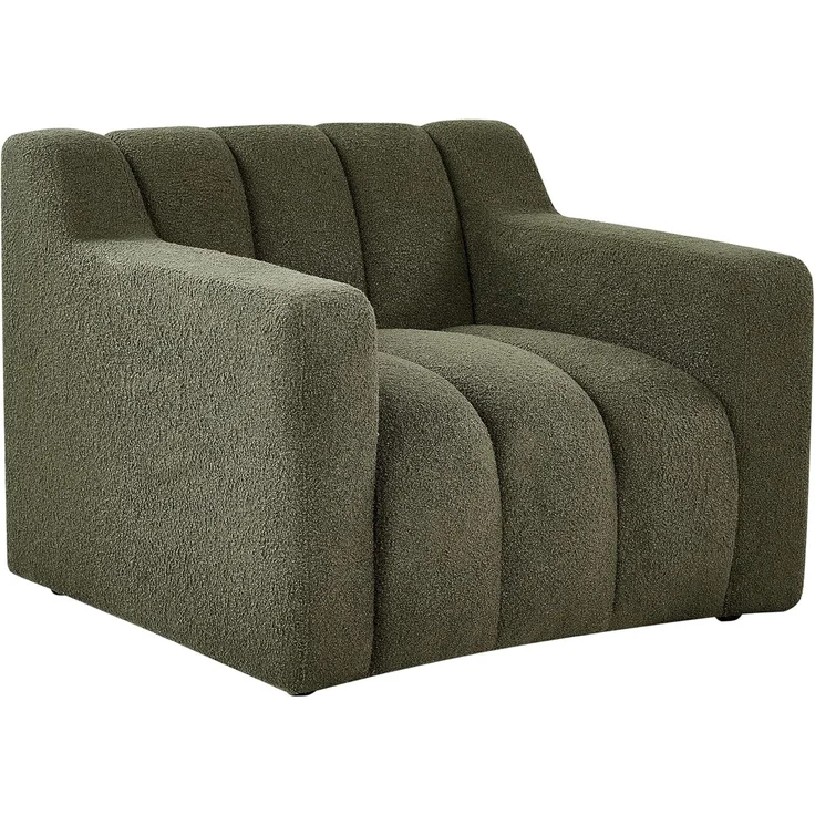 Sessel AGERUP Bouclé Dunkelgrün – Bild 4