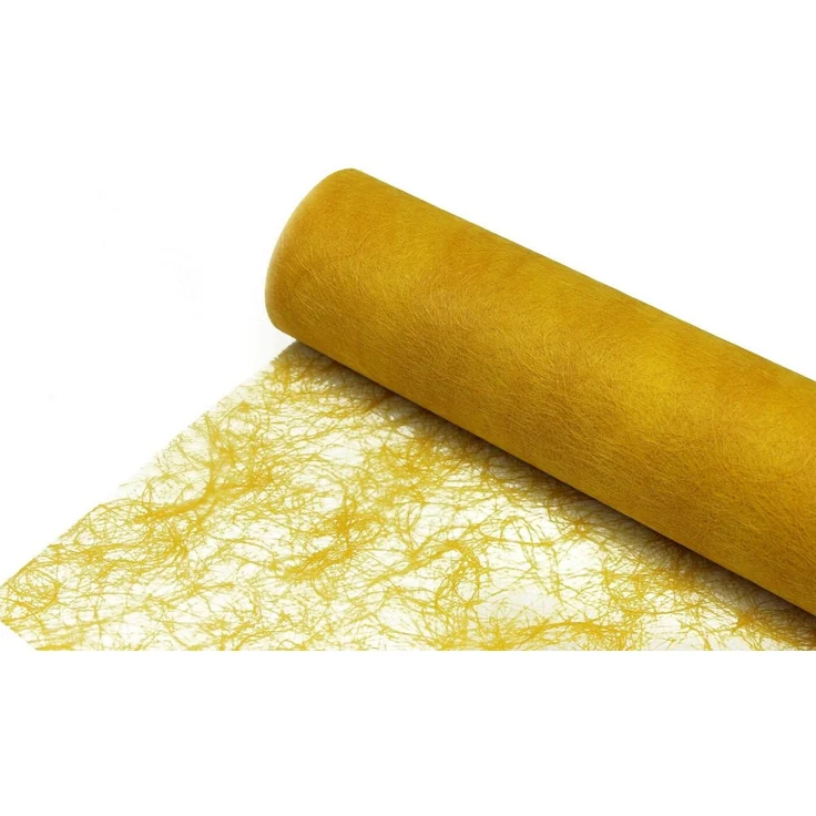 Deko AS Tischläufer Sizoflor Tischband sonnengelb 20 cm Rolle 25 Meter 60 022-R (1-tlg, 1 Rolle Tischläufer), Strapazierfähig – Bild 2