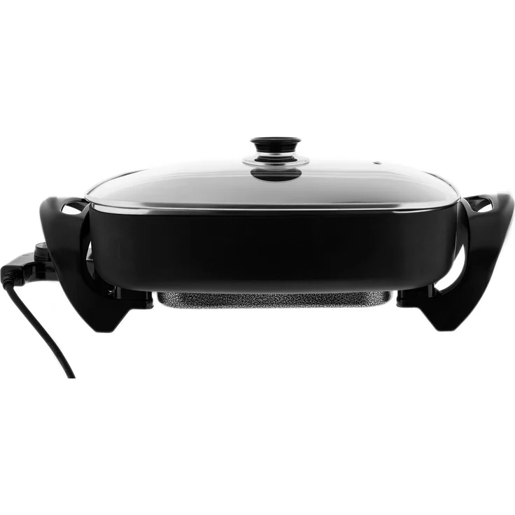 Elektrische Multifunktionspfanne 30 x 40 cm - Pizzapfanne 1500W in Schwarz – Bild 2