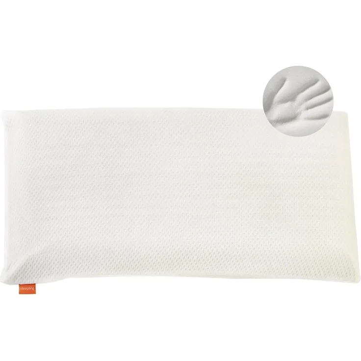 sleepling Kopfkissen orthopädisches Nackenstützkissen, Bezug: Polyester, Rückenschläfer, Seitenschläfer, viscoelastisches Kopfkissen, Memory Foam, waschbar, ÖKOTEX, 40 x 80 cm