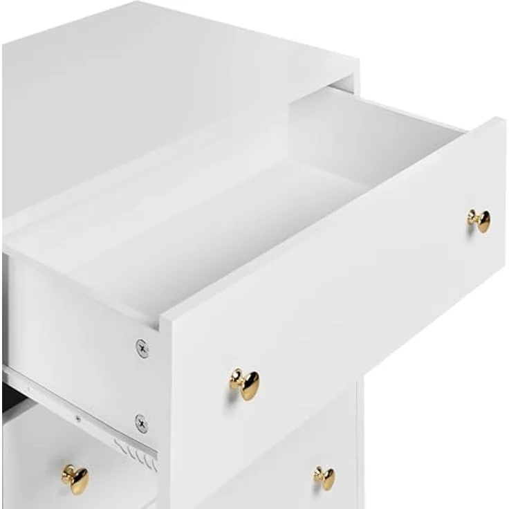 Sideboard mit Glastüren MILORA 160 cm Weiß – Bild 7