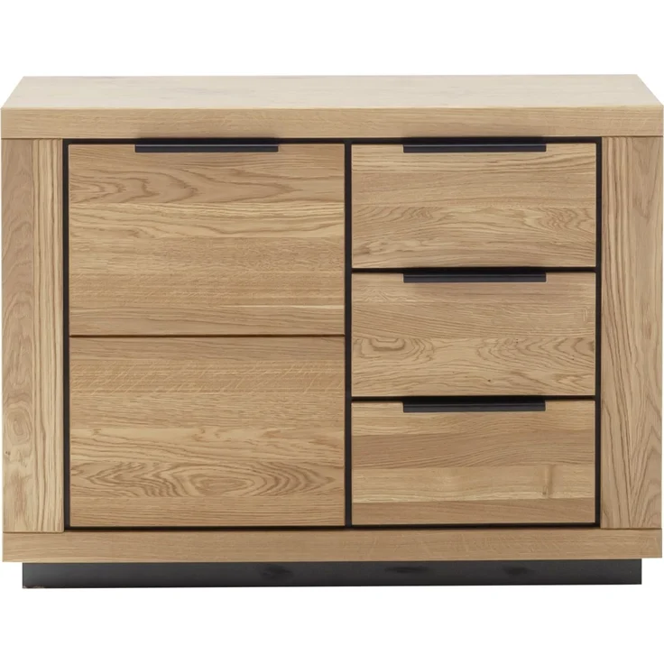 Kommode >GRENO< in Wildeiche geölt, Wildeiche teilmassiv - 107x80x40cm (BxHxT) – Bild 4