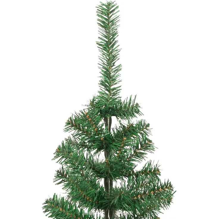 vidaXL Weihnachtsbaum mit LED-Beleuchtung Grün 240 cm PVC und Stahl 3396398 – Bild 11