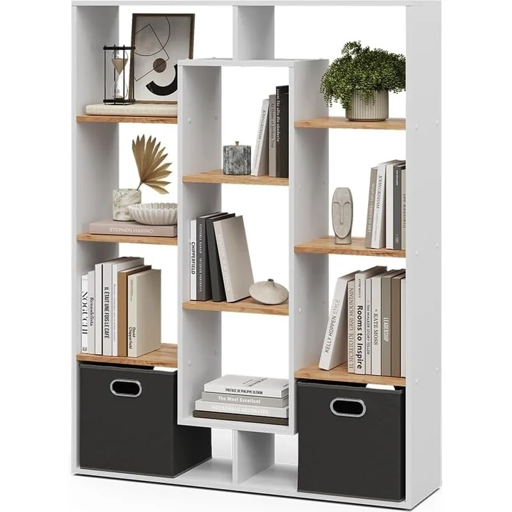 Raumteiler Weiß/Goldkraft Eiche 107.2 x 143 cm Vicco – Bild 6