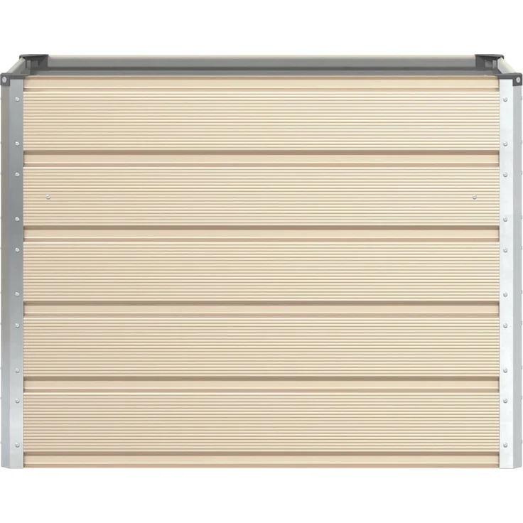 vidaXL Pflanzkübel Elfenbein 480 x 50 x 45 cm Verzinkter Stahl 42018099 – Bild 3