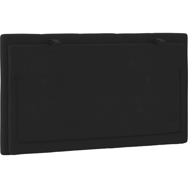 vidaXL Kopfteil-Kissen Schwarz 90 cm Samt 374651 – Bild 7