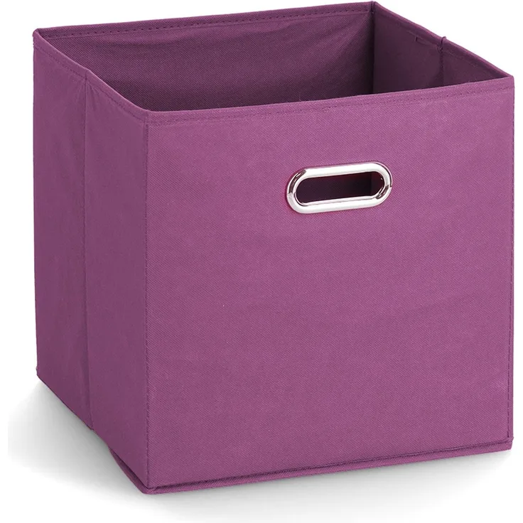 Aufbewahrungsbox mit Griff, Vlies - Lila