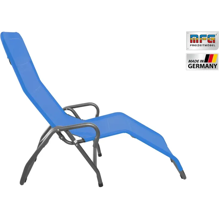 MFG 'Pool 3' Bäderliege klappbar, Textilbezug blau, 190 x 55 cm – Bild 5