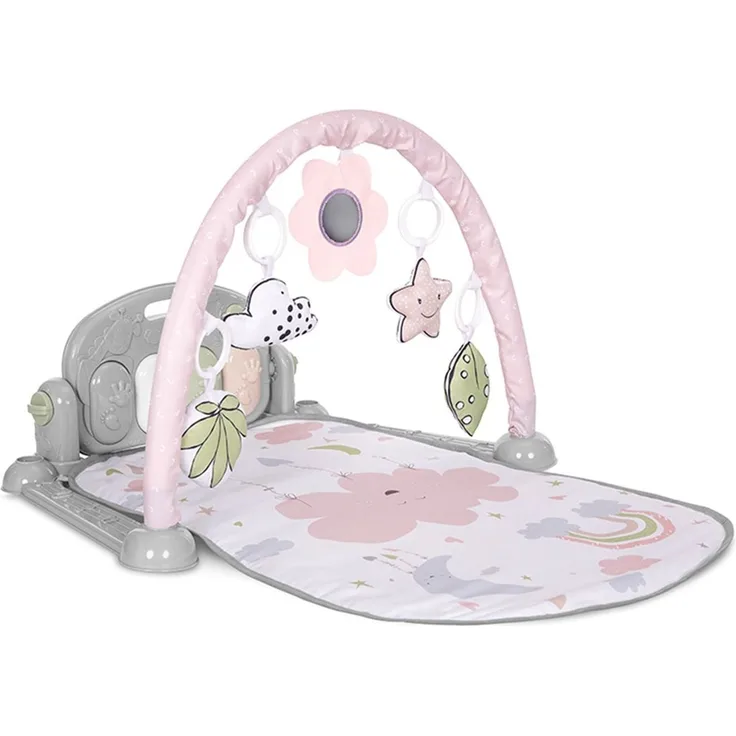 Lorelli Spielbogen mein erstes Klavier Krabbeldecke, Musik, Piano, Plüschfiguren rosa
