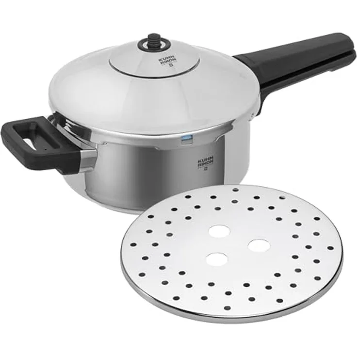 Kuhn Rikon Duromatic INOX Schnellkochtopf 20 cm 3,5 l mit Stielgriff