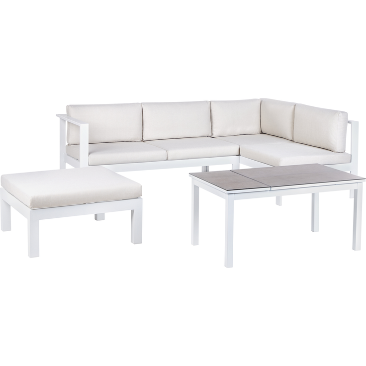Lounge Set MESSINA Metall Cremeweiß – Bild 4