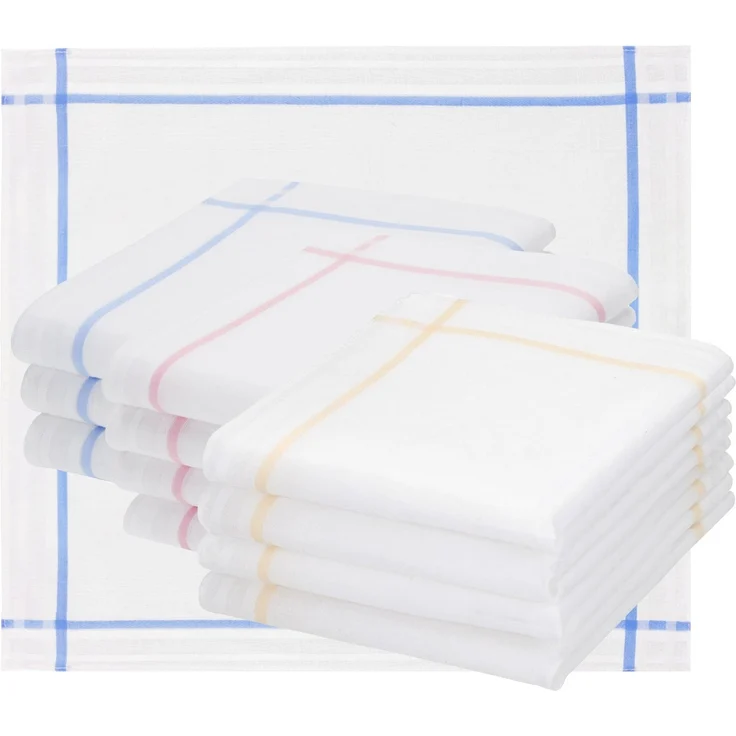 Betz Taschentuch 12 Stück Damen Stoff Taschentücher Paloma I Größe 30x30 cm, (Set, 12-St), 100% Baumwolle – Bild 5