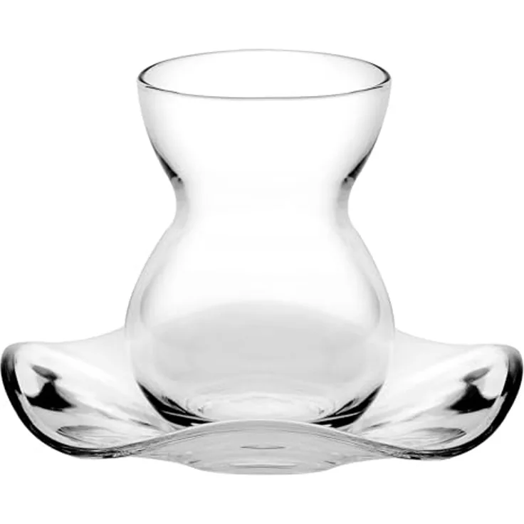 Pasabahce Teegläser Set Cay Bardagi 6x Teeglas + 6x UntertasseTeeglas transparent