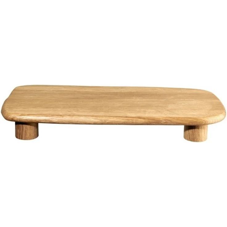 ASA SELECTION Tablett wood Tablett auf Fuß Eiche 32x15,5cm, Eiche – Bild 4