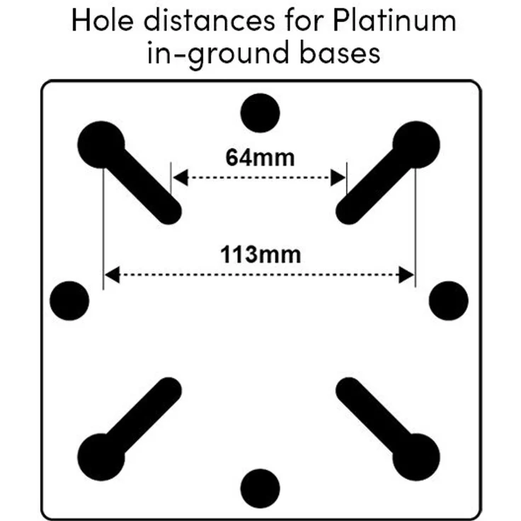 Adapter für Sonnenschirmständer von 64-113 mm Lochabstand – Bild 3