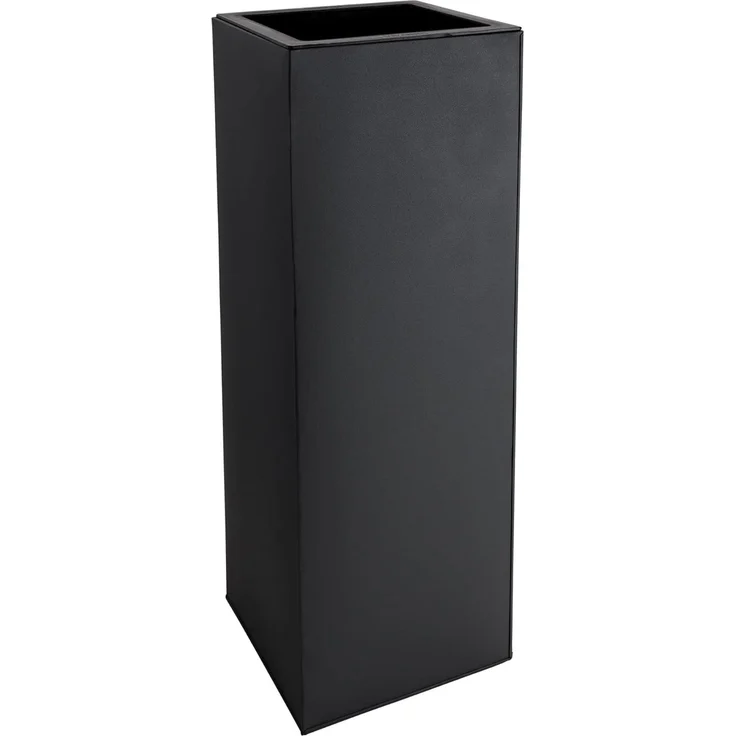 VIVANNO Pflanzkübel Zink BLOCK Säule, Anthrazit Matt 29 x 29 x 80 cm (mit Einsatz) – Bild 1
