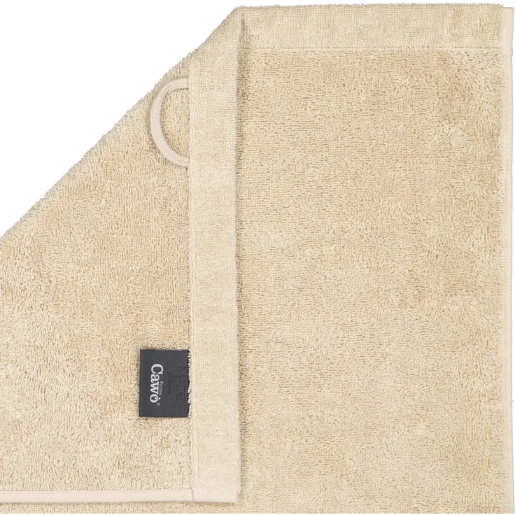 CAWÖ Handtuch, 3er Pack - Lifestyle, Walkfrottier, Baumwolle, einfarbig Beige 50x100cm – Bild 3