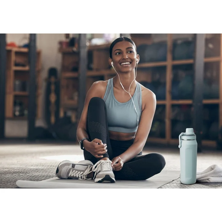 Vinsun Isolierflasche Edelstahl Trinkflasche 750ml - Thermoflasche Sport BPA frei leicht, Doppelwandig isoliert, auslaufsicher, Kohlensäure geeignet, robust – Bild 4