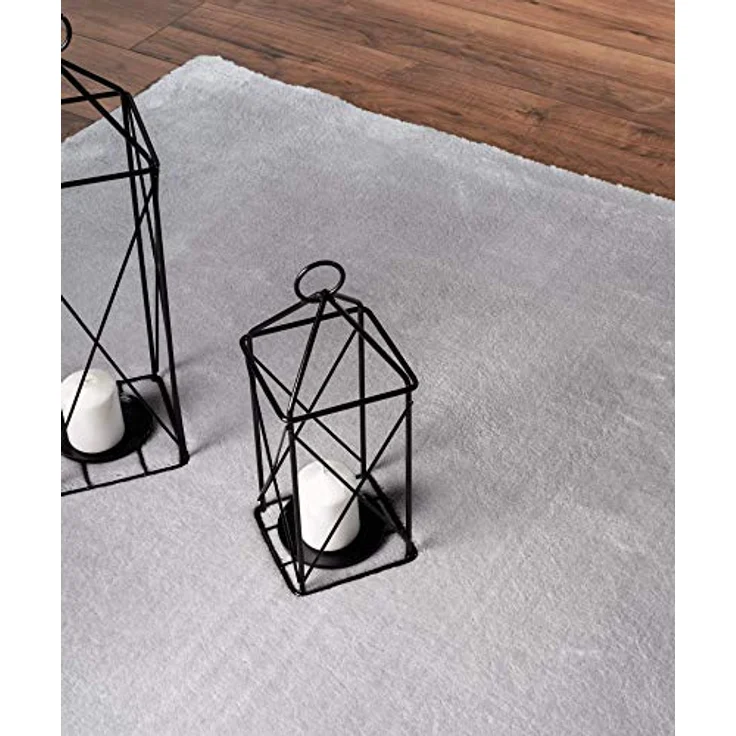 Mia's Teppiche Olivia Wohnzimmer/Schlafzimmer Teppich - waschbar - 200x280 cm, Grau – Bild 5